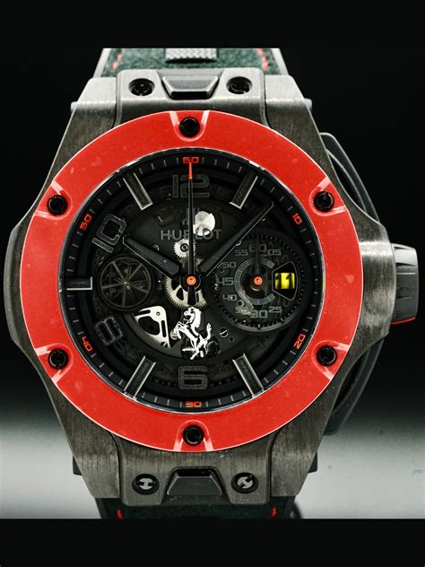 hublot ferrari unico carbon red ceramic ref 402.qf.0110.wr|Hublot Big Bang Ferrari UNICO Carbon Red Ceramic .